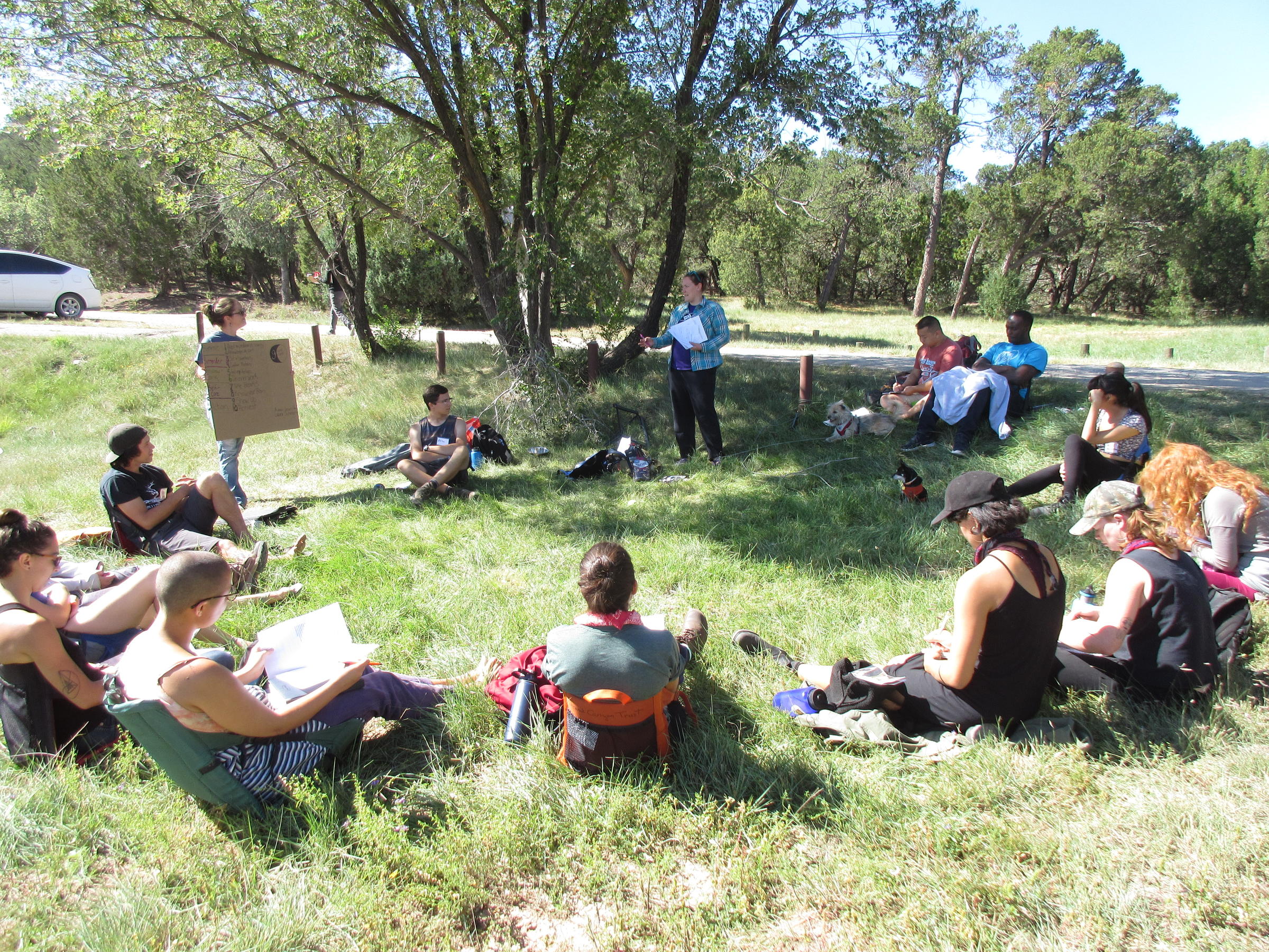 Good Grief Network meeting outdoors