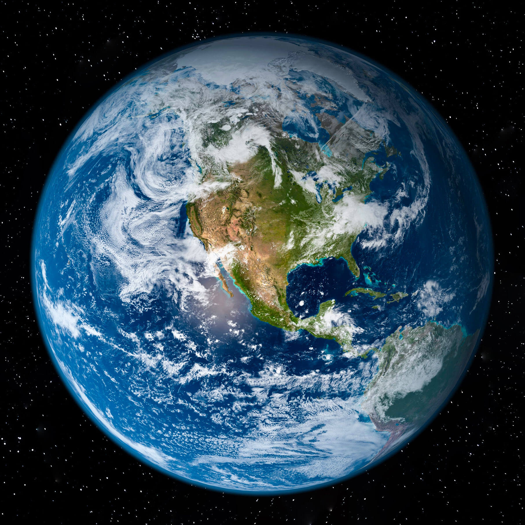 View of earth from space