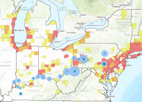 Air Quality map