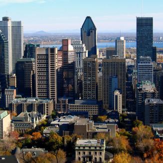 The Montreal skyline