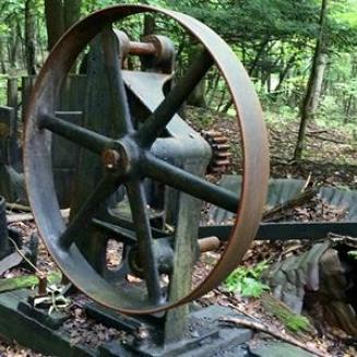 Pennsylvania orphan well in wooded area