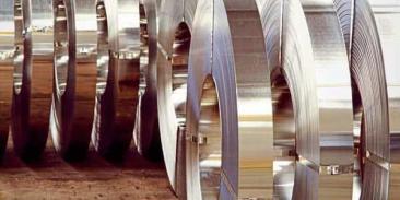 Steel coils being manufactured