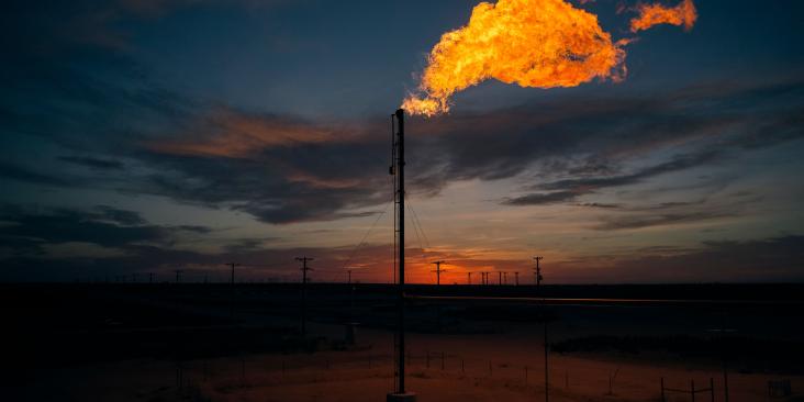 Methane Oil field
