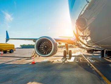 Airplane on the tarmac