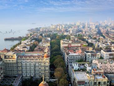 Aerial view of Mumbai.